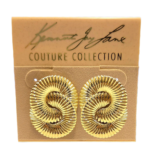 Gold Interlocking Earring