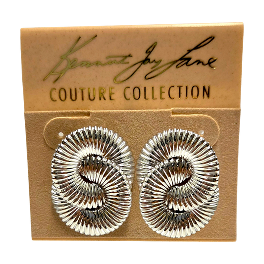 Silver Interlocking Earring