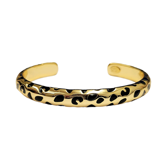Gold with Black Spots Cuff