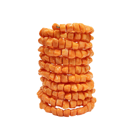 Light Coral Coil Bracelet