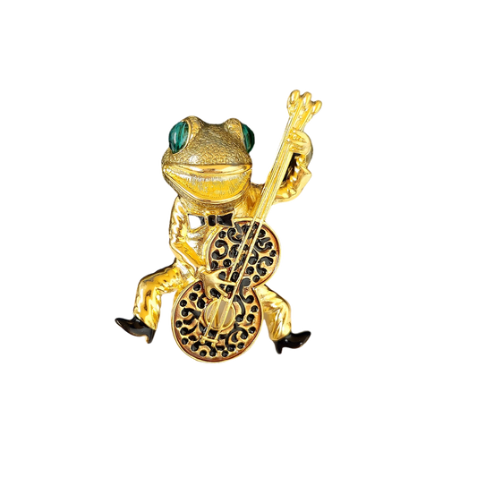 Guitar Frog Pin