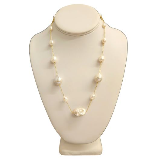 Freshwater Pearl Station Necklace