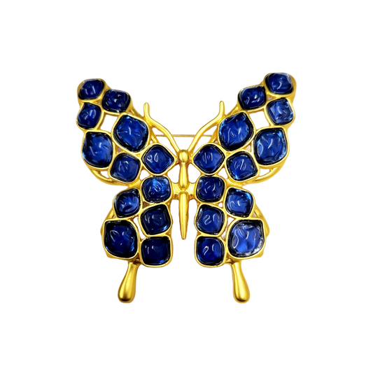 Lapis Butterfly Pin