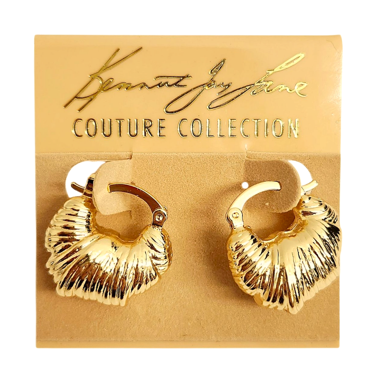 Gold Wrapped Hoop Earring