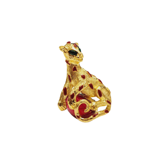 Flaw Ruby Panther Pin