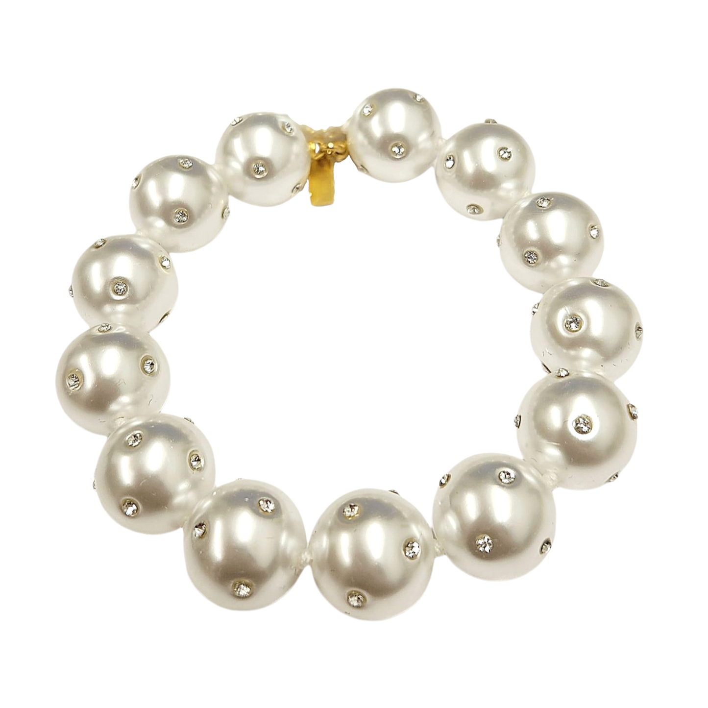 Pearl and Crystal Stretch Bracelet