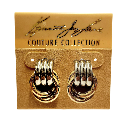 Two-Tone Knot Earring