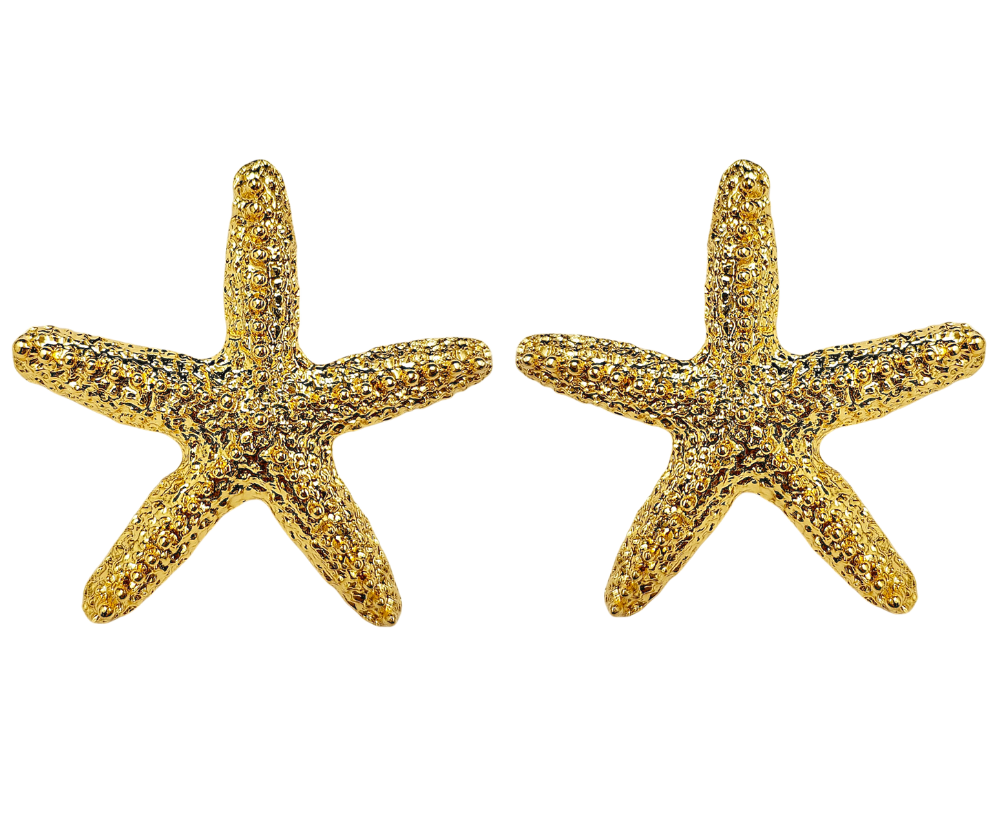 Textured Starfish Earring