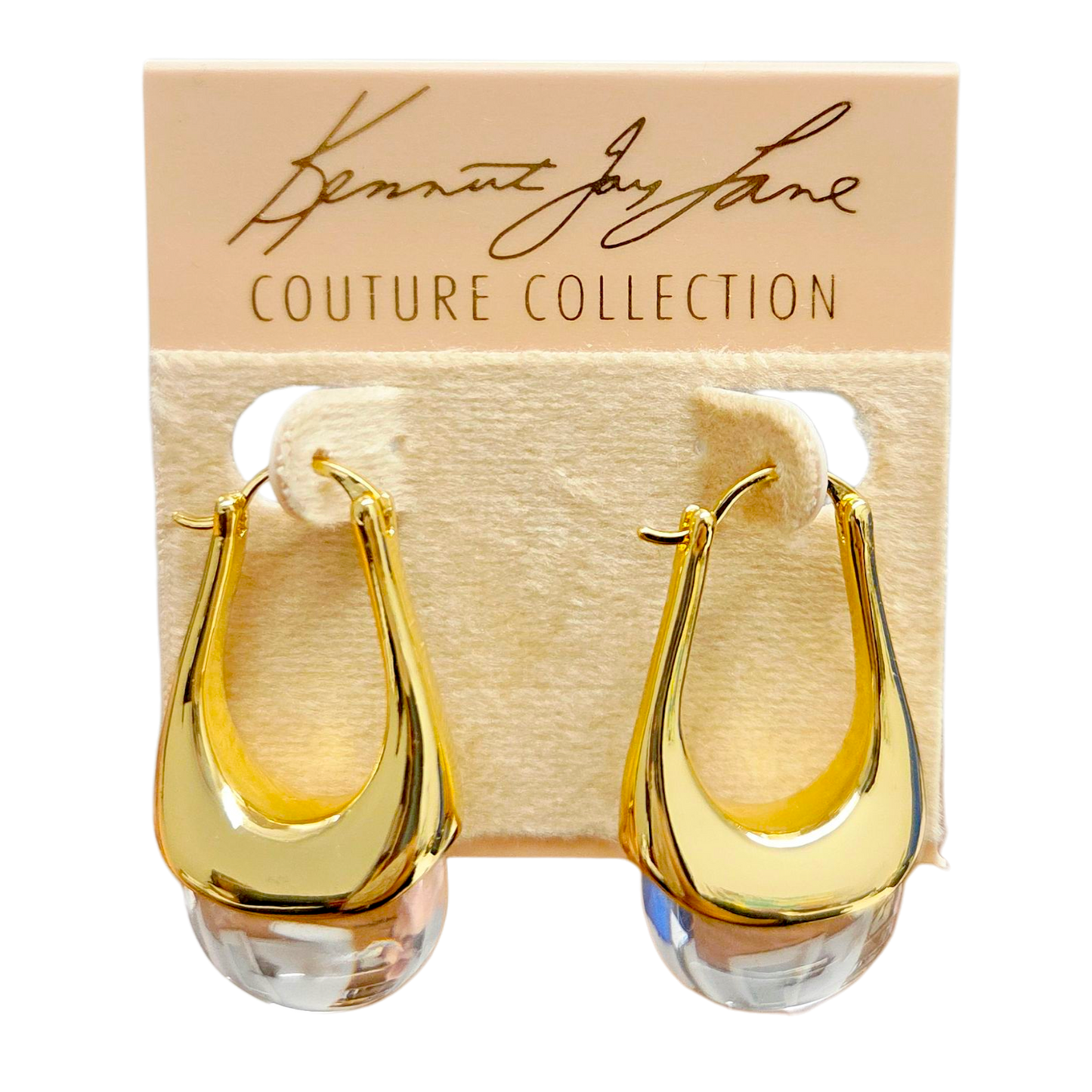 Clear Bridge Drop Earring