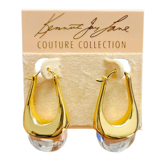 Clear Bridge Drop Earring