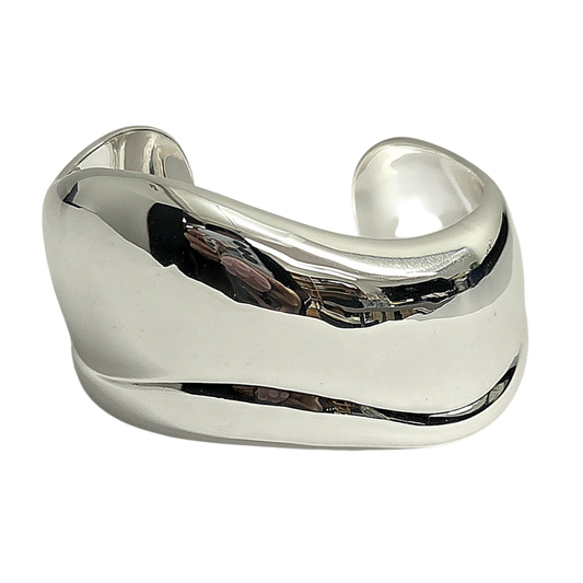 Silver Wavy Cuff