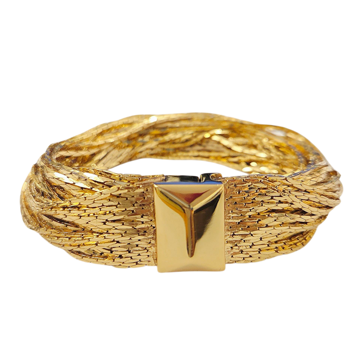 46 Row Gold Chain Bracelet