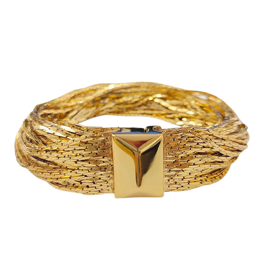 46 Row Gold Chain Bracelet