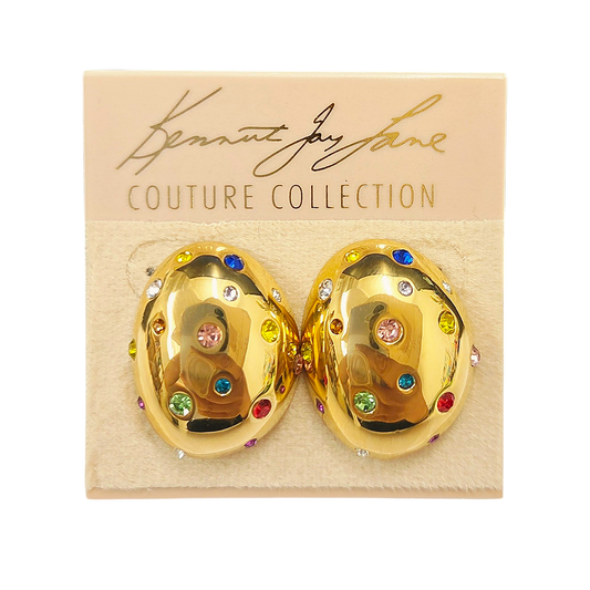 Multi-Color Gemstones Earring