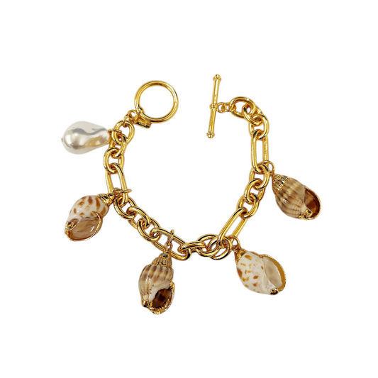 Multi Shell Charm Bracelet