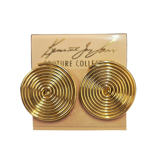 Gold Swirl Clip Earring