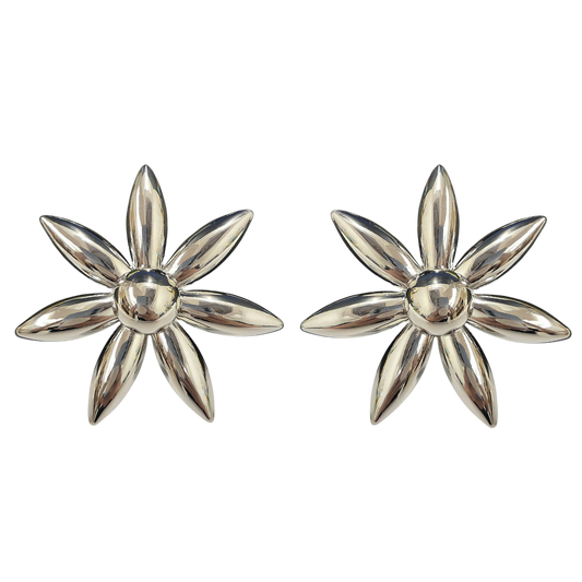 Silver Flower Earring