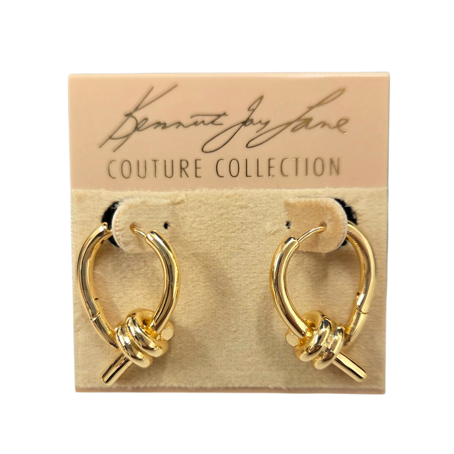 Gold knot Earring