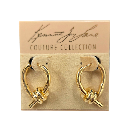 Gold knot Earring
