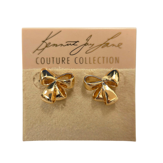 Gold Bow Earring