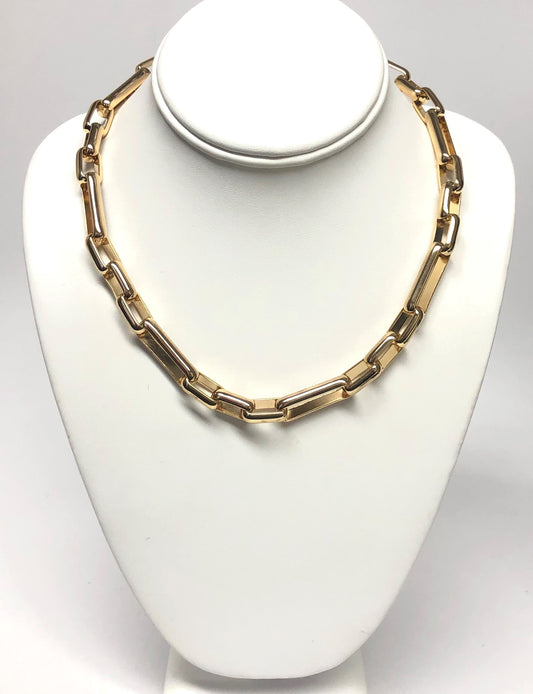 18"- 21.5" Gold Chain Link Necklace