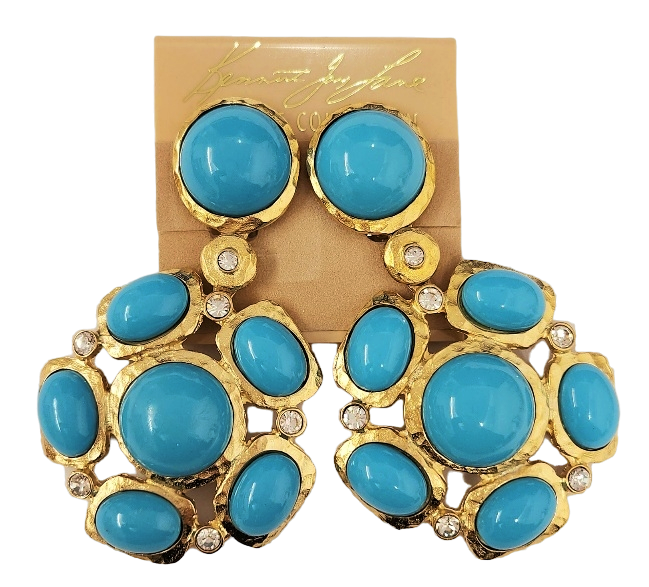 Turquoise Cab Cluster Clip Ear