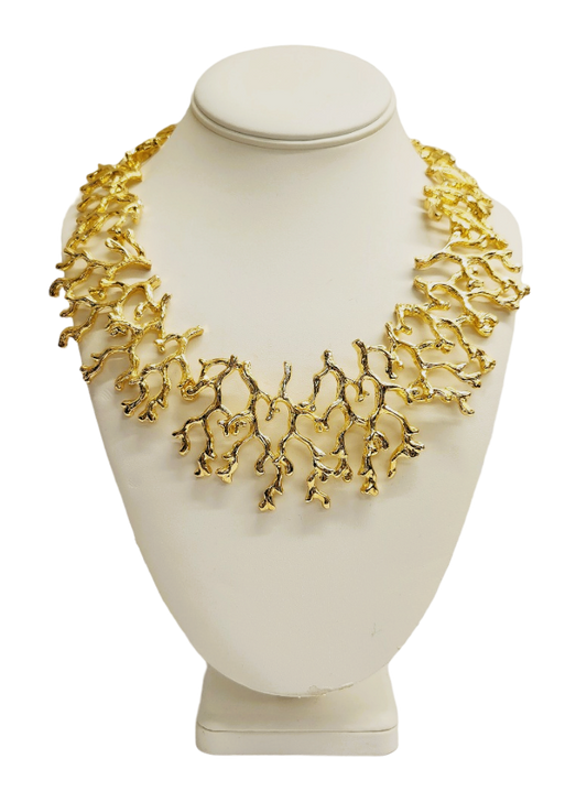 Gold Sea Branch Necklace