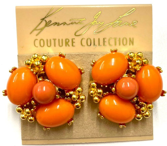 Coral Cluster Pierced Earring