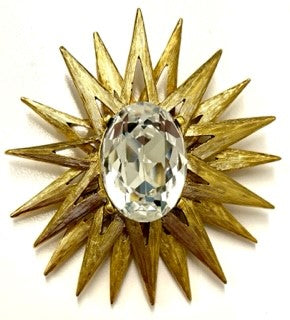 Crystal Sunburst Pin