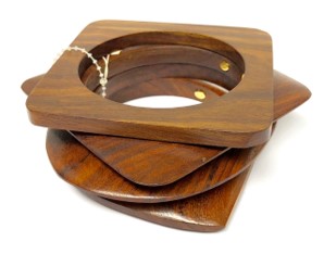 Geometric Wood Bangles