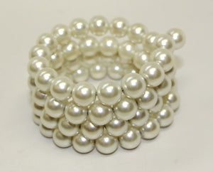 4 Row Cultura 10mm Pearl Coil Bracelet