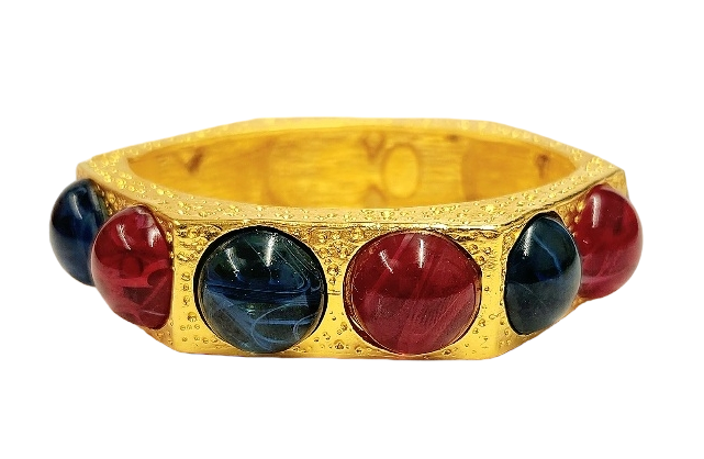 Flaw Sapphire & Ruby Hexagon Bracelet