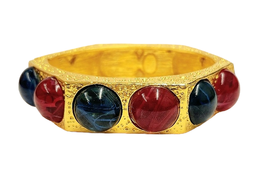Flaw Sapphire & Ruby Hexagon Bracelet