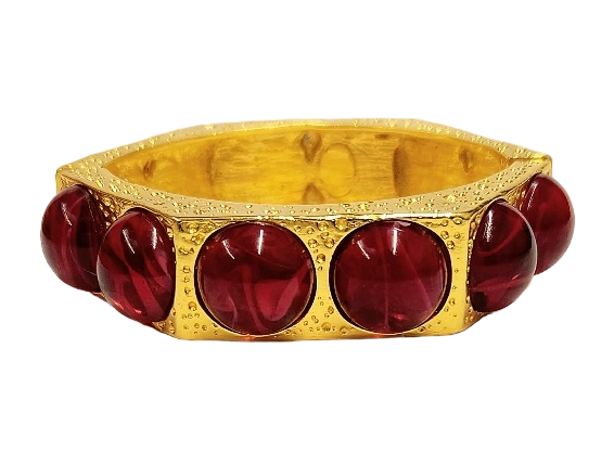 Flaw Ruby Hexagon Bracelet