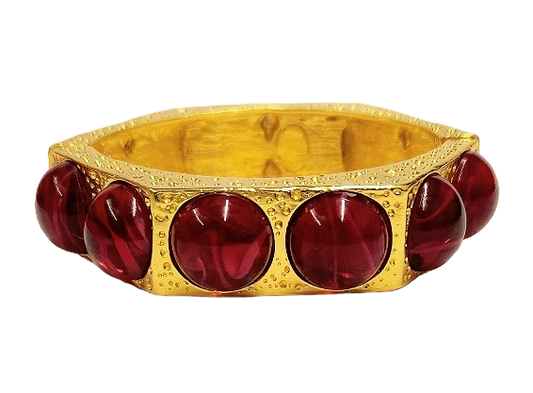 Flaw Ruby Hexagon Bracelet