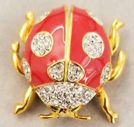 Red Lady Bug Pin