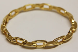 Polished Gold Link Bangle