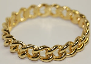 Polished Gold Link Bangle