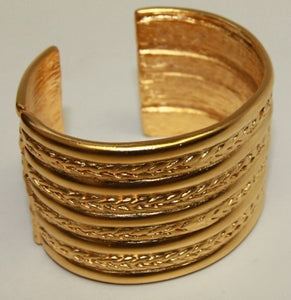 Jackie Onassis Satin Gold Braid Cuff