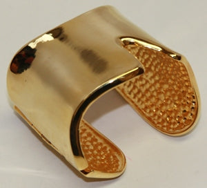 Polished Gold V Cuff