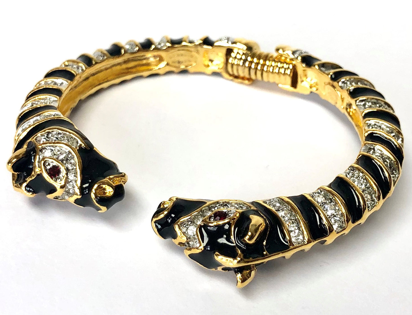 Black Crystal Zebra Head Bracelet