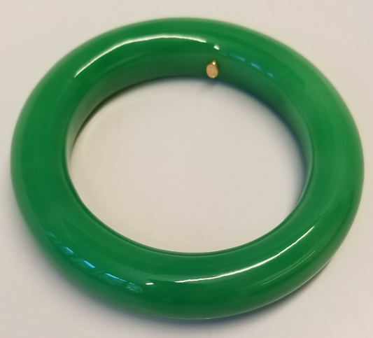 Jade Resin Round Bangle Bracelet