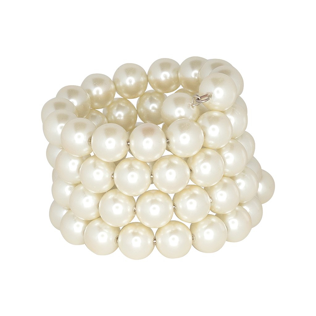 4 Row Cultura Pearl Coil Bracelet