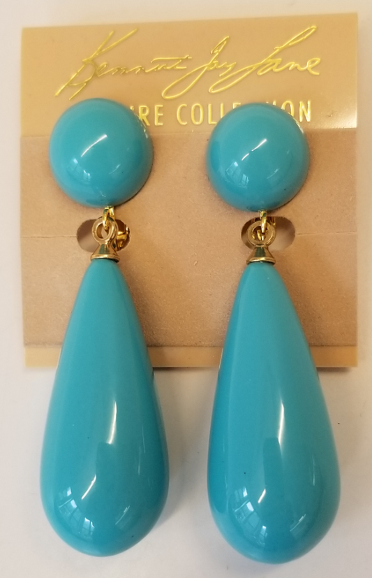 Turquoise Drop Clip Earring