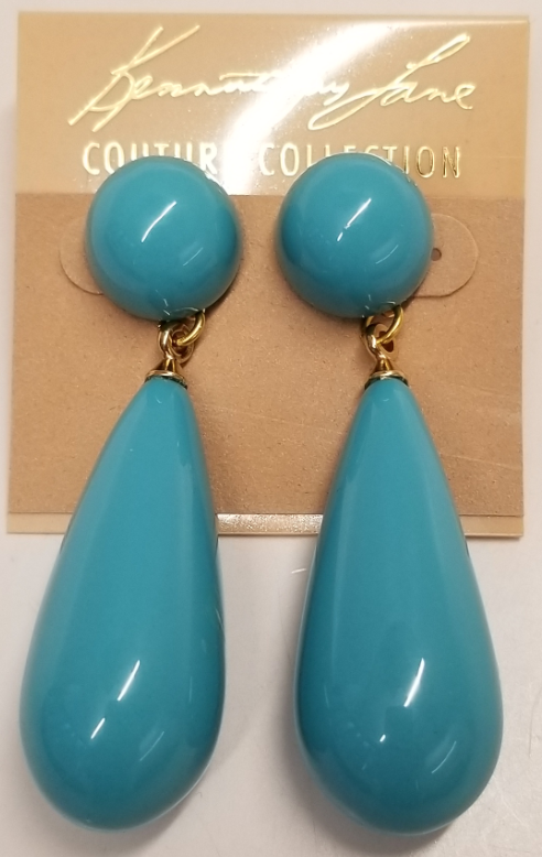 Turquoise Drop Pierced Earring