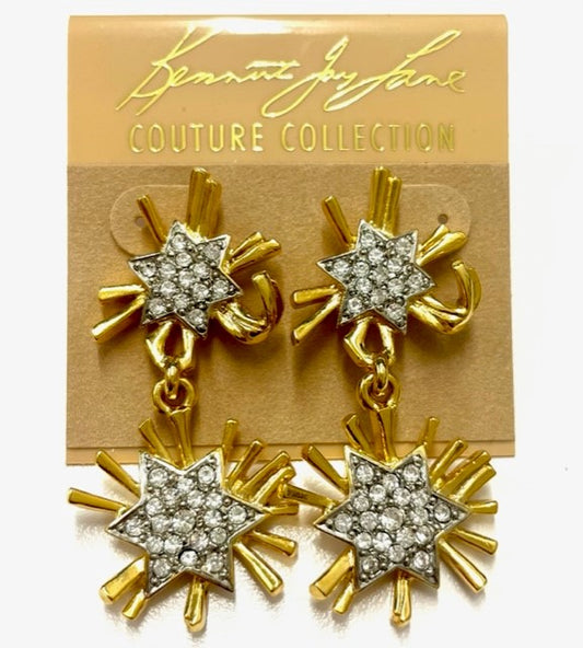 Starburst Drop Pierced Earring