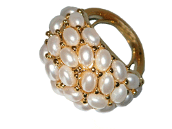 Gold Cultura Pearl Cluster Ring