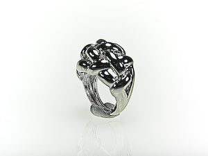 Polished Silver Weave Ring