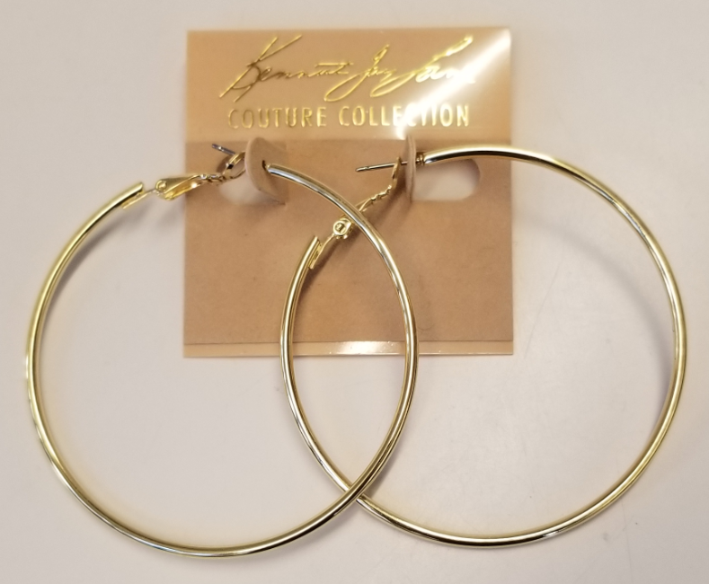 Gold Small Post Hoop Earrings