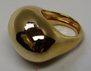 Polished Gold Bombe\' Ring